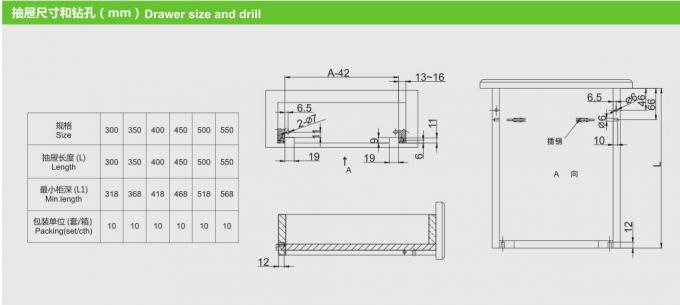 Extension Concealed Undermount Drawer Slides 2 Fold 3 4 Partial