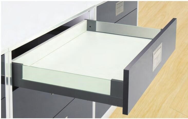 Glass Side Panel Tandembox Drawer Systems Double Wall Kitchen