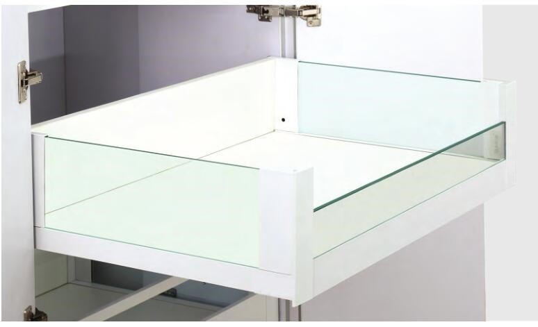 Kitchen Cabinet High Inner Drawer Tandem Box With Glass Side