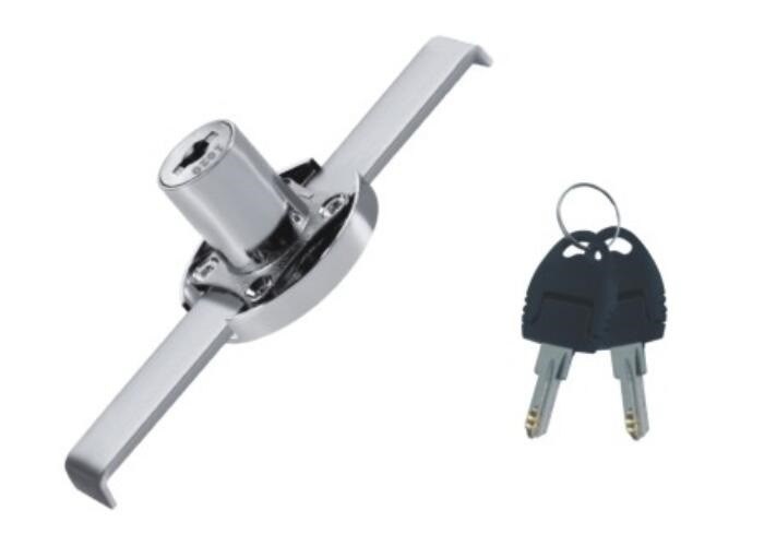 Nickel Plated Black Cabinet And Drawer Locks Endurable Zinc