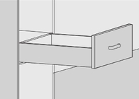 Extension Concealed Undermount Drawer Slides 2 Fold 3 / 4 Partial With Soft Closing