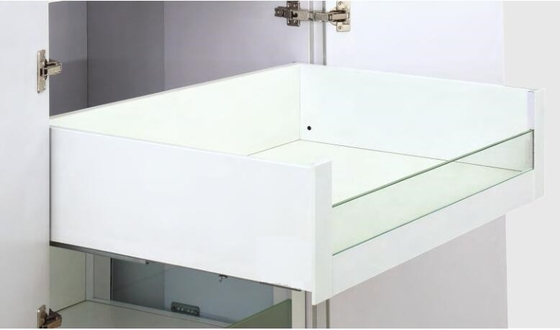 Silence Mounting Twin Wall High Inner Drawer With Glass Front Panel Soft Closing