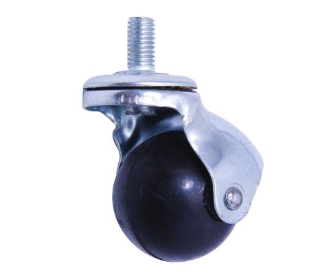 Replacement Screw Rubber Furniture Caster Wheels For Chairs Running Smoothly