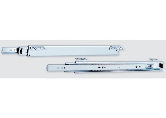 Black Zinc Plated Replacement Drawer Slides With Bottom Support System