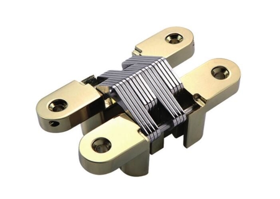Iron Cross Concealed Cabinet Door Hinges Nickel Plated With Stainless Steel Bearing